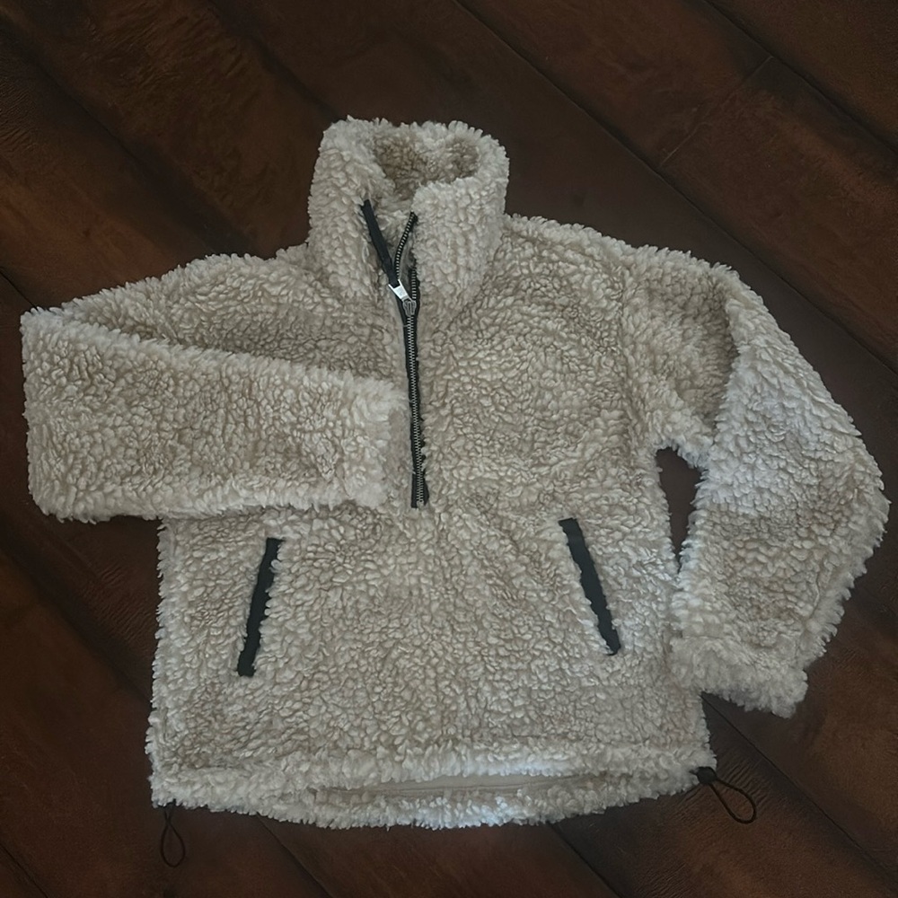 Abercrombie Cozy Half Zip Sherpa